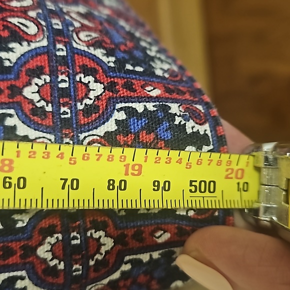 Talbots size 16 skirt red with navy - Picture 6 of 8